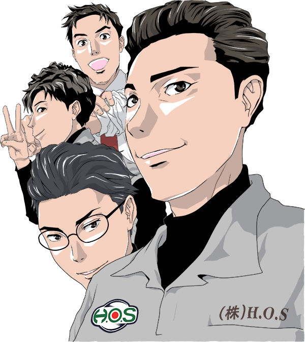 株式会社H.O.S　採用漫画キャラクター